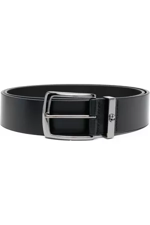 Philipp Plein Buckle-fastening leather belt - Black