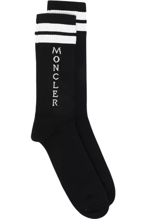 Moncler Men Socks - Logo-print socks - Black