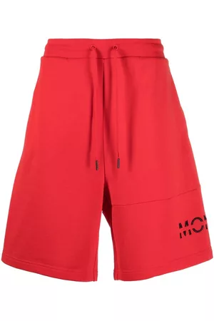Moncler Embroidered-logo jogging shorts