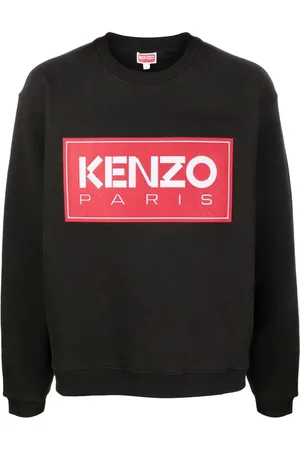 Kenzo Logo-patch crew-neck sweatshirt