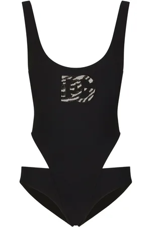Dolce & Gabbana DG-logo cut-out swimsuit