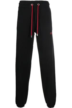 GCDS Tapered-leg drawstring trousers