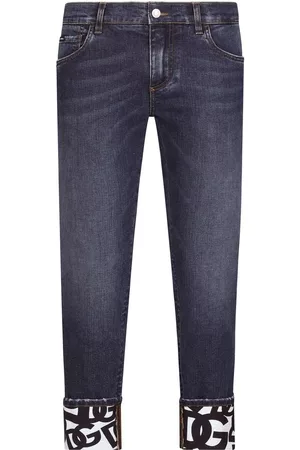 Dolce & Gabbana Men Skinny Jeans - Low-rise skinny ankle jeans - Blue