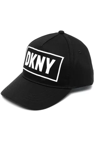 DKNY Girls Caps - Logo-print cotton cap - Black