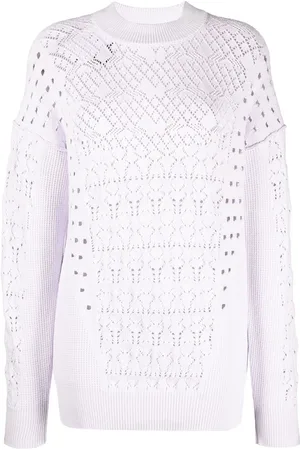 The Attico Open-knit crew-neck jumper