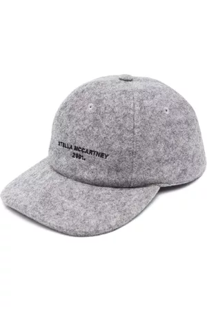 Stella McCartney Women Caps - 2001-logo felt cap - Grey