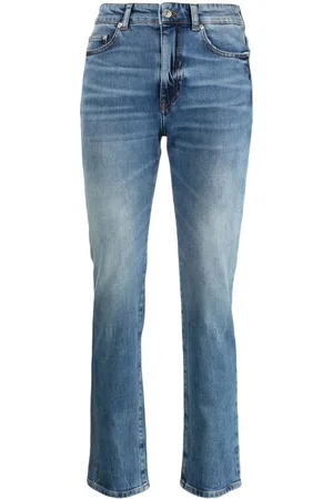 Chiara Ferragni Logo-patch straight-leg jeans