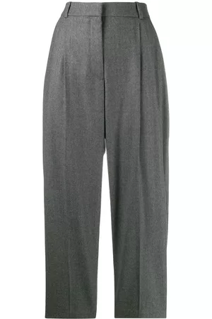 Stella McCartney Women Formal Pants - Cropped tailored trousers - Grey