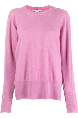 Stella McCartney Women Sweaters - Waterfall-hem fine-knit jumper - Pink