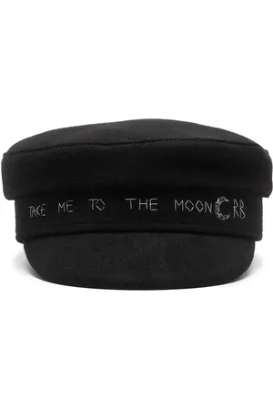 Ruslan Baginskiy Crystal-embellished logo baker boy cap