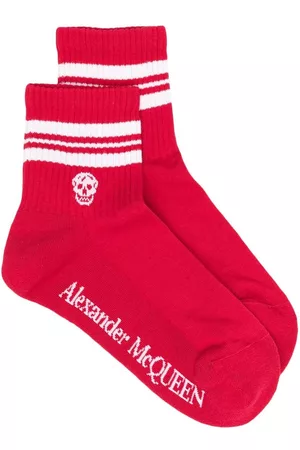 Alexander McQueen Logo-print socks - Red