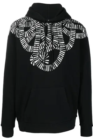 MARCELO BURLON Logo-graphic organic-cotton hoodie