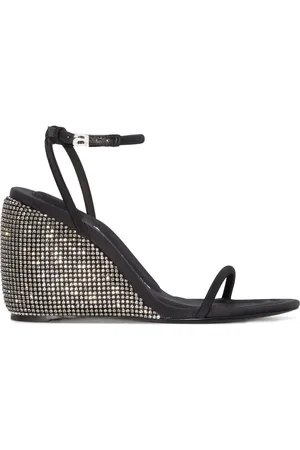 Alexander Wang logo-print Wedge Flip Flops - Farfetch