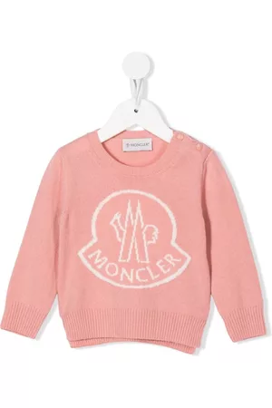 Moncler Logo intarsia jumper - Pink