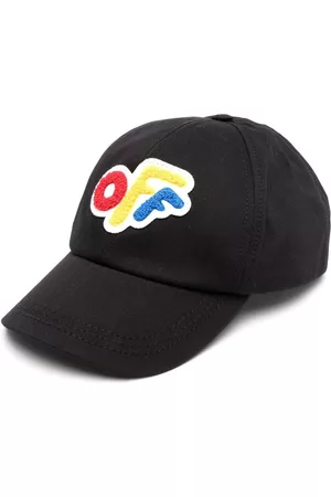 OFF-WHITE Boys Caps - Chenille logo-patch baseball cap - Black