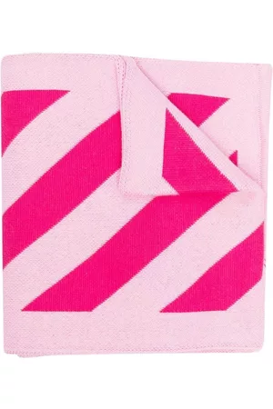 OFF-WHITE Girls Scarves - Arrow diagonal-print scarf - Pink