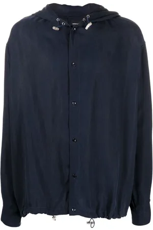 Giorgio Armani Drawstring-hem hooded jacket