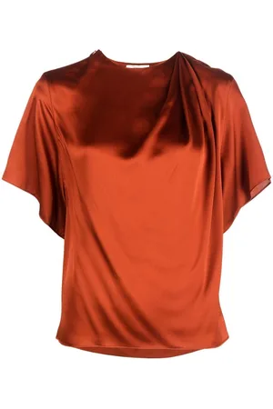 Vince Draped silk top