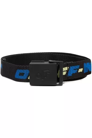 OFF-WHITE Belts - Debossed-logo buckle industrial belt - Black
