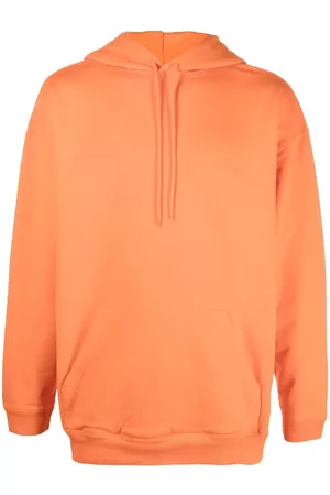 Balenciaga Men Hoodies - BB embroidered logo hoodie - Orange