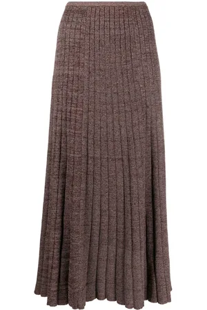Tory Burch Ribbed-knit midi skirt