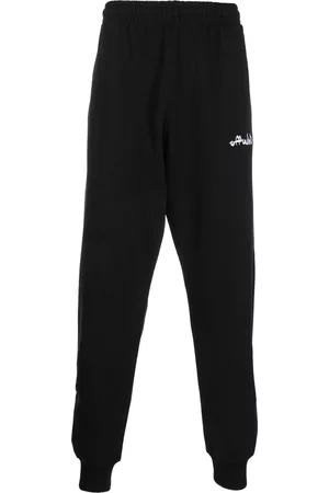 OFF-WHITE Men Sweatpants - Logo-embroidered track pants - Black