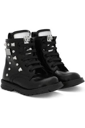 Dolce & Gabbana Studded leather ankle boots