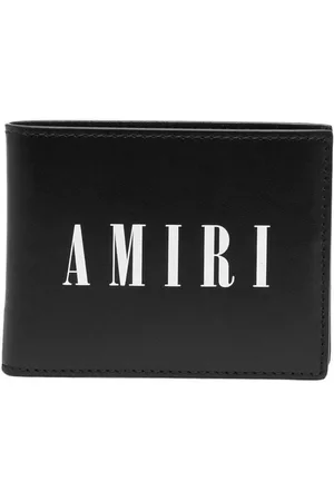 AMIRI Men Wallets - Logo-print leather wallet - Black