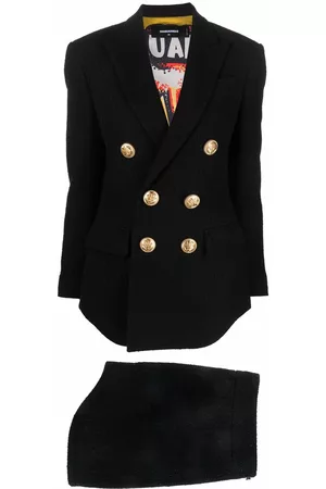 Dsquared2 Double-breasted skirt suit - Black