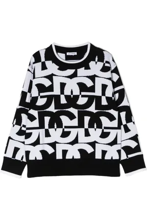 Dolce & Gabbana Intarsia-knit logo jumper