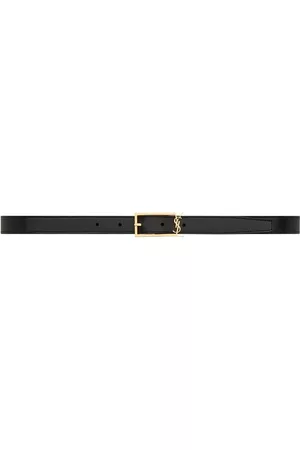 Saint Laurent Logo-buckle belt - Black