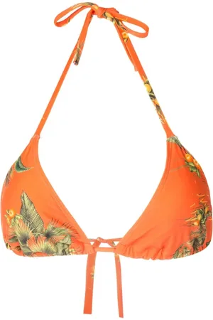 Lygia & Nanny Floral-print halterneck bikini top