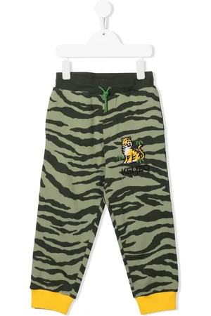 Kenzo Tiger-print cotton track pants