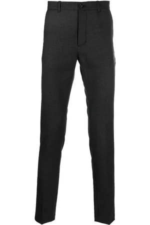Aspesi Men Skinny Pants - Slim-cut mid-rise trousers - Grey