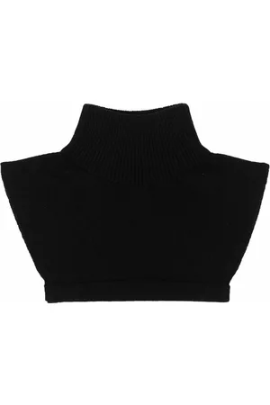 Barrie Women Winter Scarves - Roll-neck cashmere collar - Black