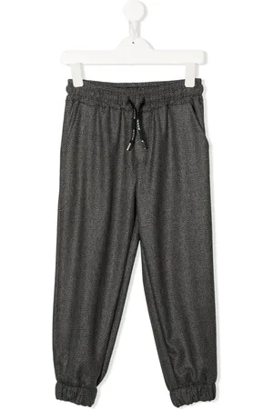 Msgm Chevron-knit drawstring trousers