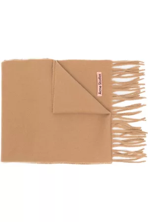Acne Studios Melange fringe-trim wool scarf - Neutrals