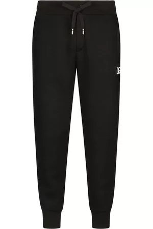 Dolce & Gabbana Technical logo-patch jogging trousers - Black