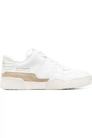 Isabel Marant Colour-block leather sneakers - White