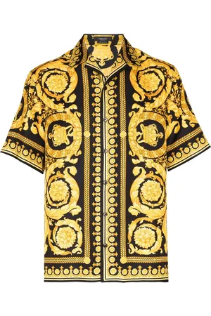 VERSACE Barocco print silk shirt