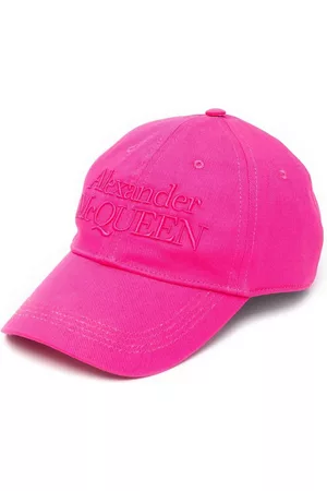 Alexander McQueen Men Caps - Embossed front-logo baseball cap - Pink