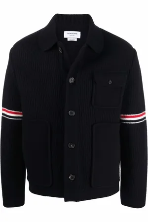 Thom Browne RWB knitted cardigan