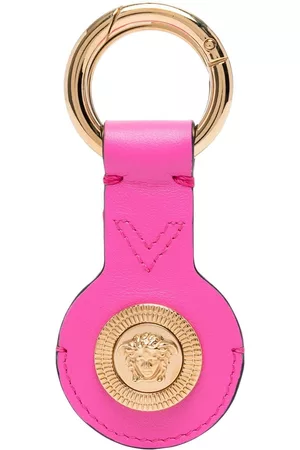 VERSACE Men Keychains - Tribute Medusa leather keyring - Pink