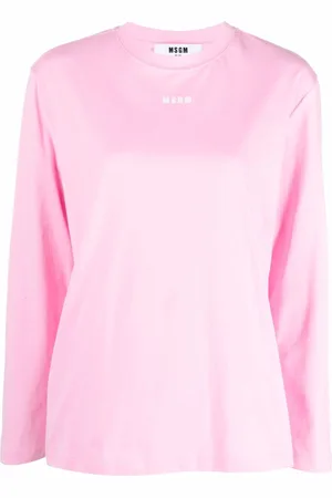 Msgm Logo-print cotton top