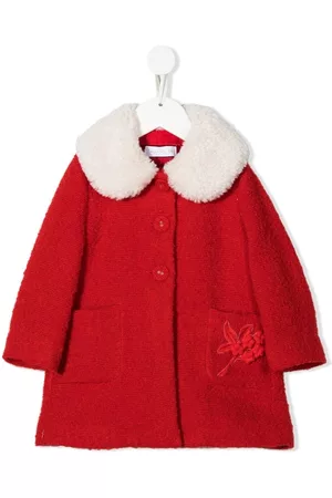 MONNALISA Coats - Embroidered-detail coat