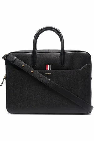 Thom Browne Grosgrain-tab briefcase