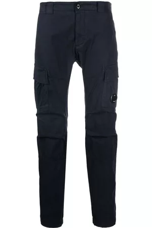C.P. Company Men Skinny Pants - Lens-detail skinny trousers - Blue