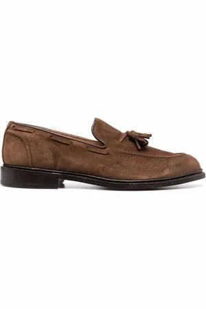 TRICKERS Tassel-detail suede loafers