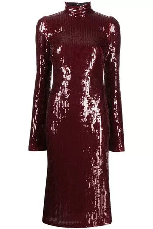 GALVAN Women Evening Dresses & Gowns - Orb sequin-embellished dress - Red