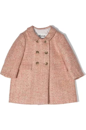 BONPOINT Coats - Double-breasted wool coat - Pink